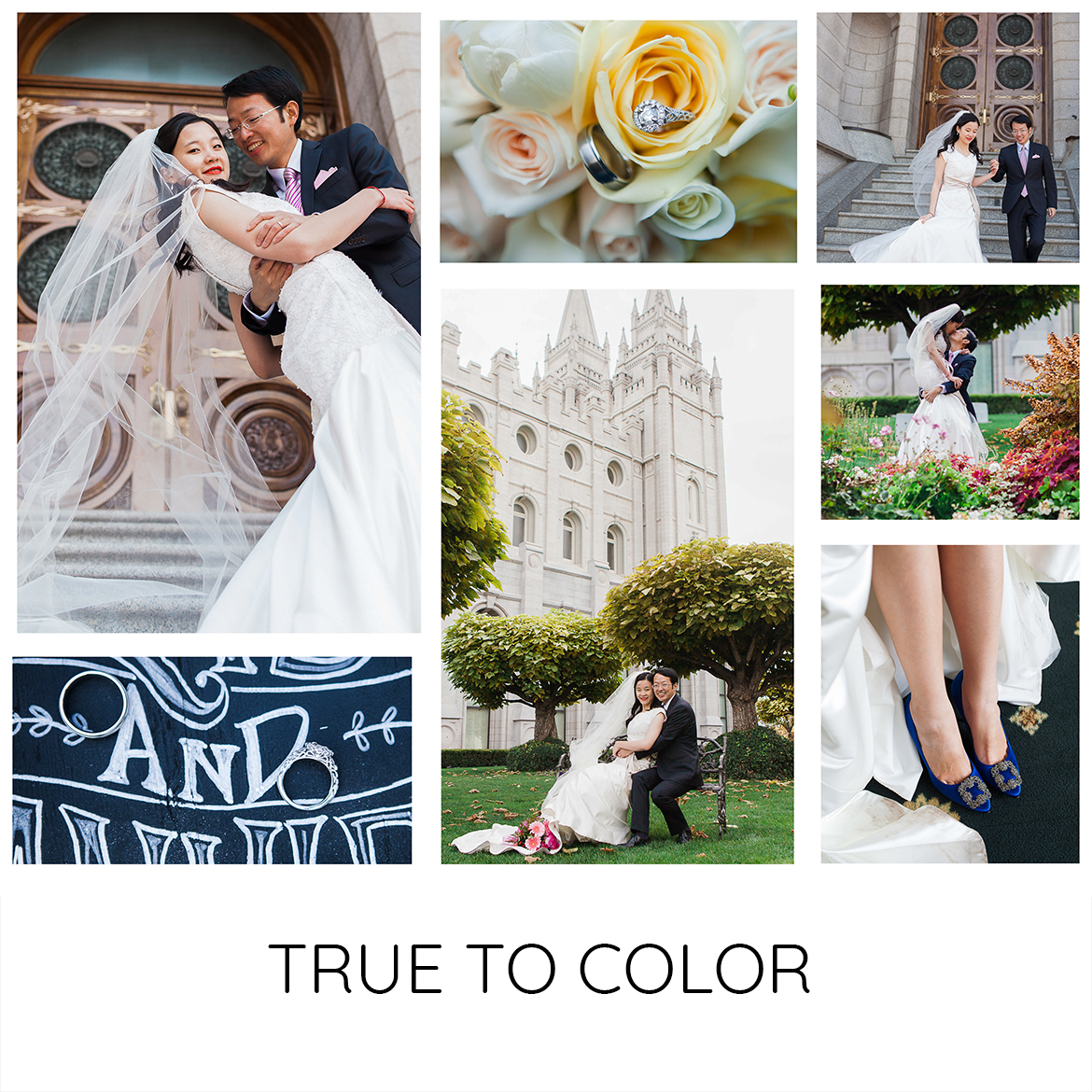 true to color utah wedding photography