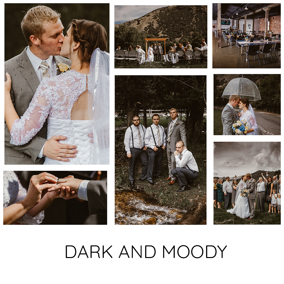 dark and moody wedding photogeraphy